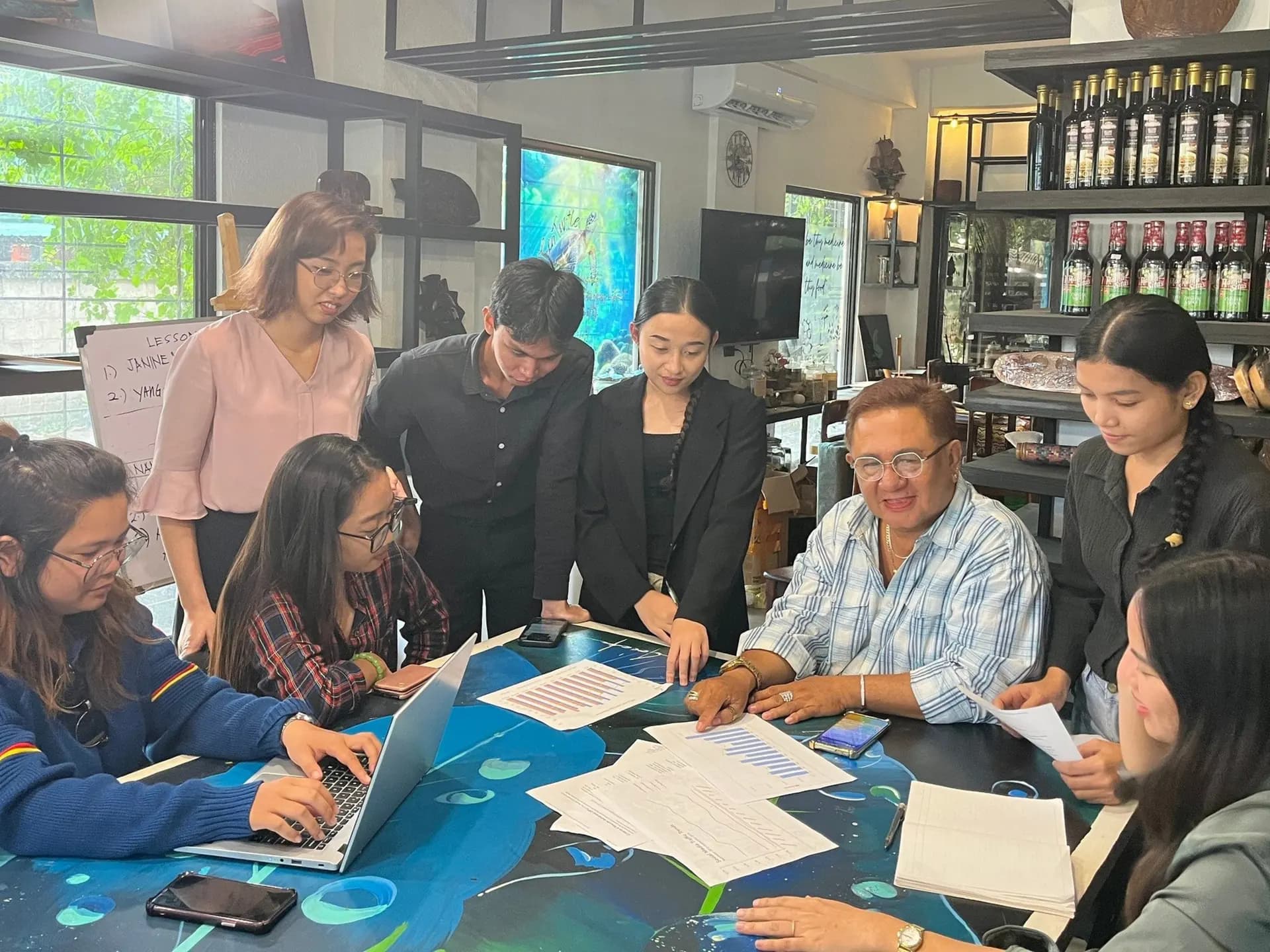 Team meeting in the BNGC office