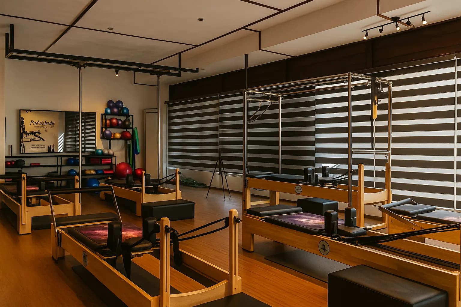 Pilates and yoga studio